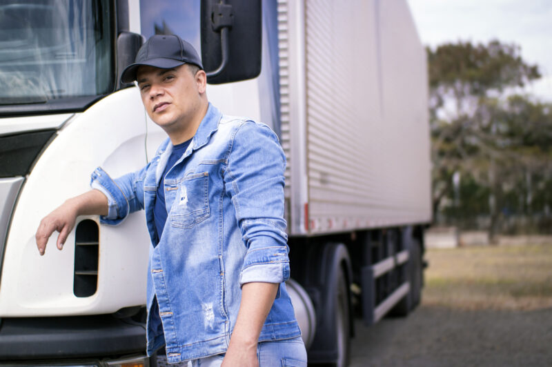 Young truck driver