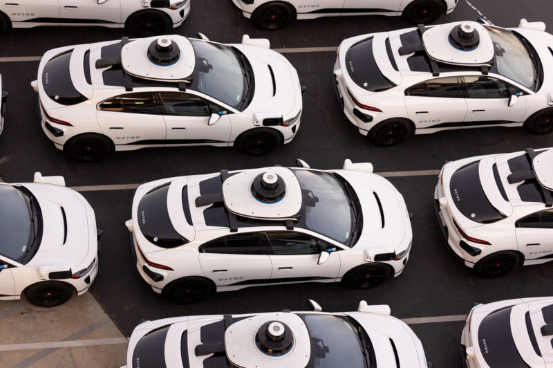 Waymo cars in San Francisco