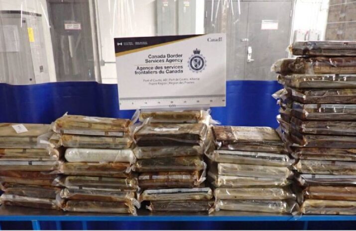 Cocaine confiscated at Coutts