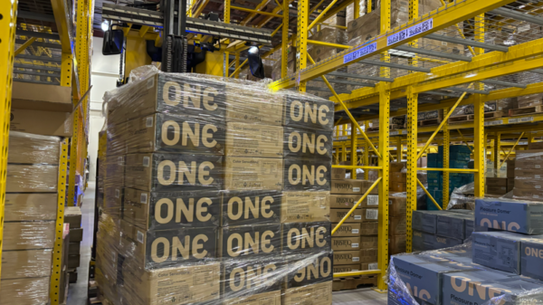 Global Protection Corp's ONE shipment in a warehouse