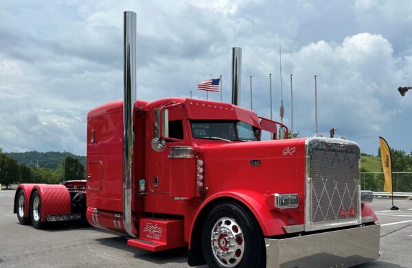 A red truck