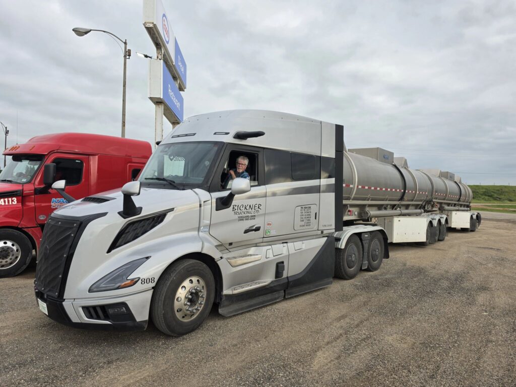 Jim Park in Bickner truck