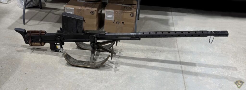 An anti-tank rifle