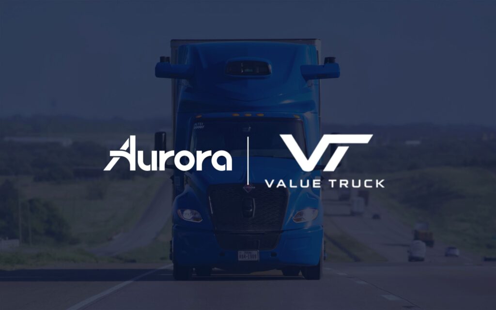 Aurora and Value Truck partnership hero image 