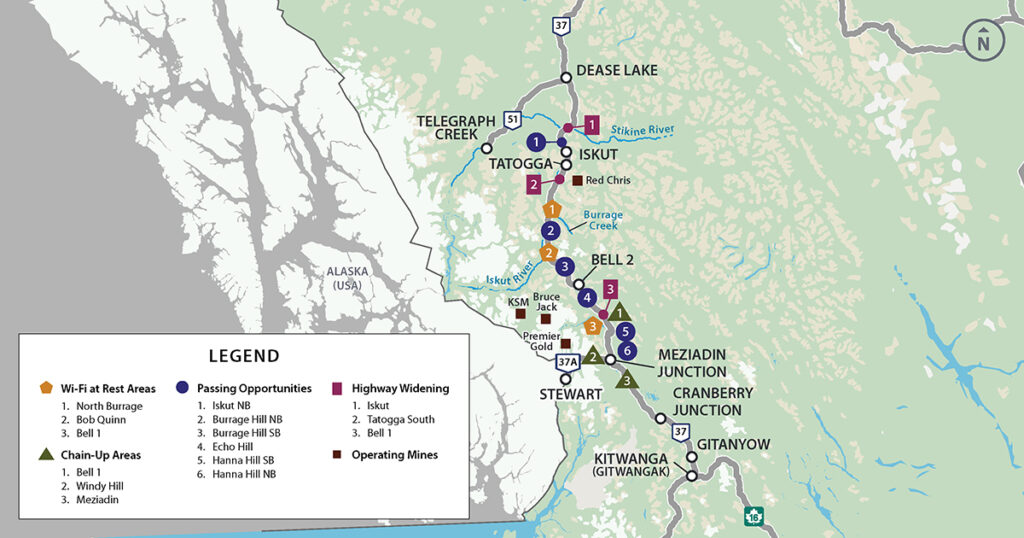 B.C. northwest corridor map