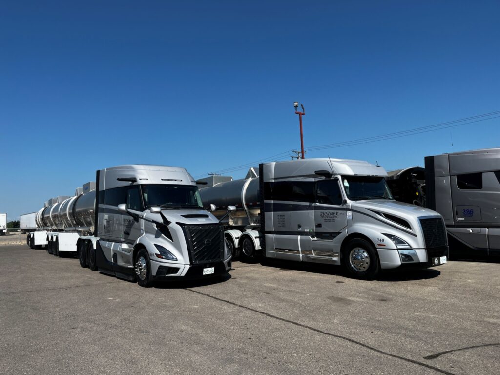 Bickner trucks on display
