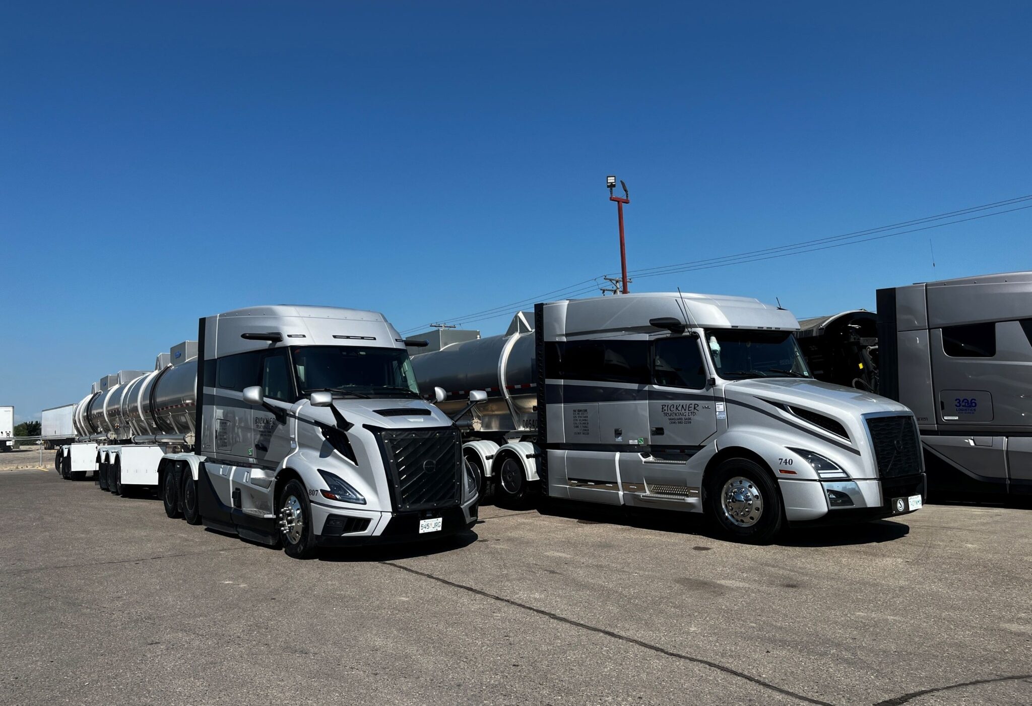 Bickner trucks on display