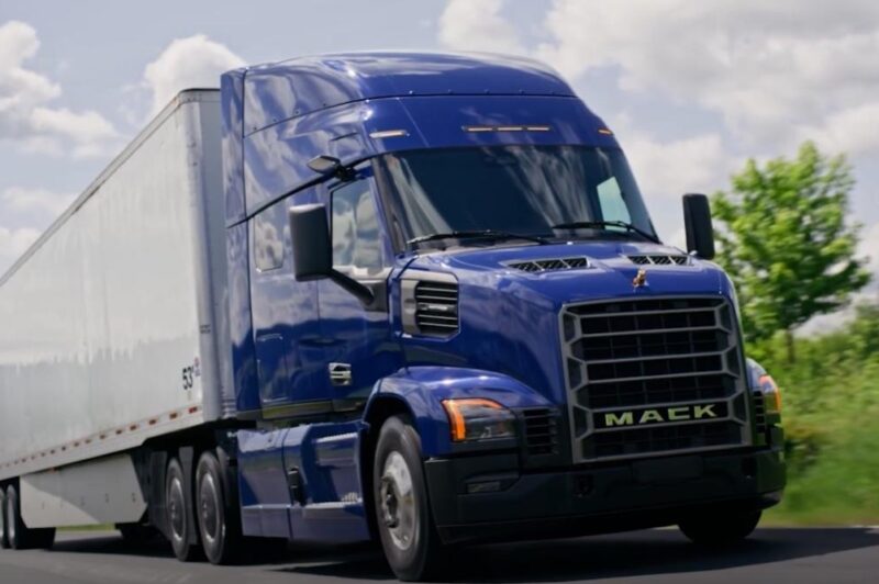 Mack Anthem truck on the road