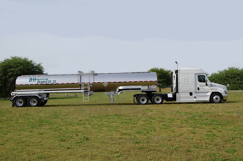 B H Transfer truck